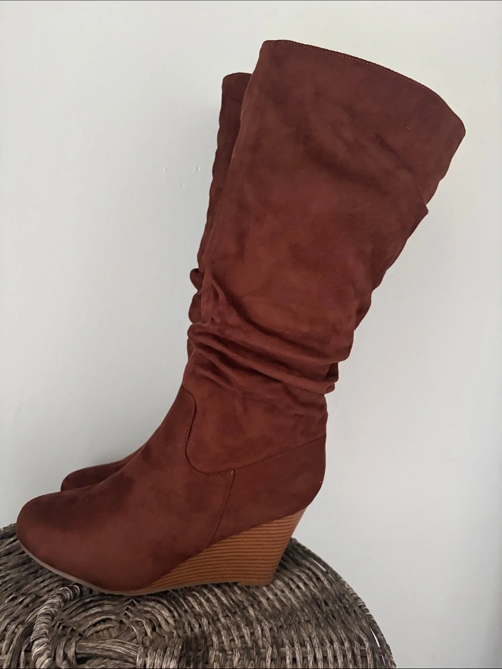 Women's Tall Slouch Boot in Brown